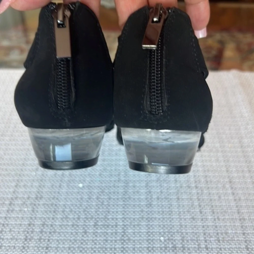 ♥️🥰Finesse by Easy Street Women's clear heels Pumps size7